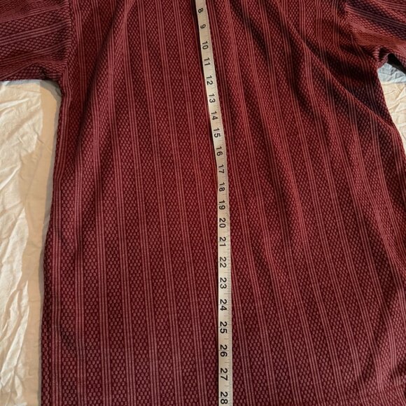 Versace Jeans Couture-Style Polo Shirt – Burgundy Textured Knit, Medusa Embroide - Picture 4 of 7